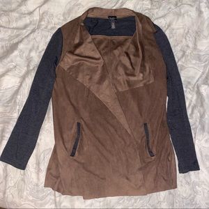 Chico’s Brown and Gray Suede Jacket